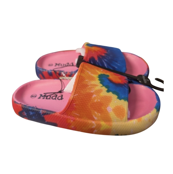Mudd Multicolor Tie-Dye Slide Sandals - Picture 3 of 4